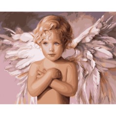 Картина по номерам Діти "Ангел вдачі" 40*50см