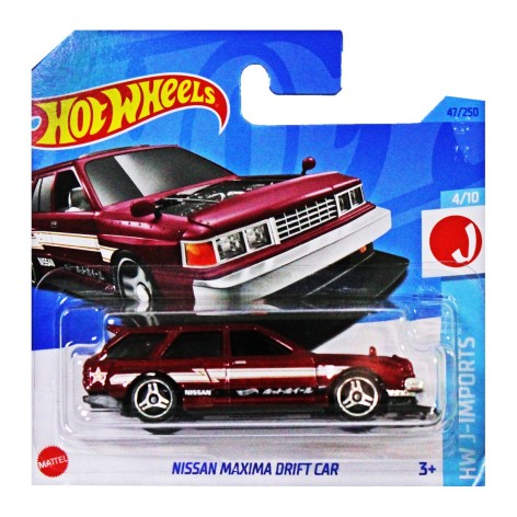 Машинка Hot Wheels Nissan Maxima Drift Car вишневая