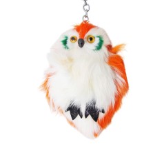 Брелок сова (хутро) помаранчева