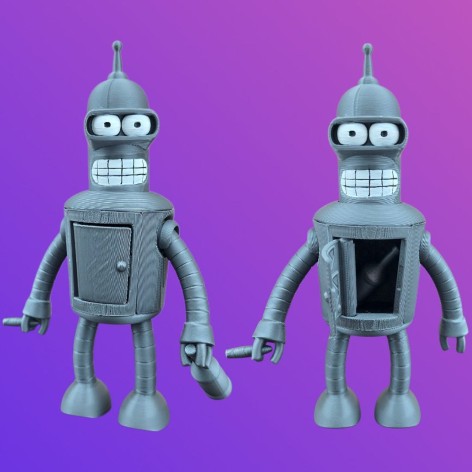 3D игрушка робот Бендер (из м-фильма Футурама) 15см подвижный