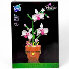 Конструктор "Flowers" (379 дет), собранная конструкция - 32х16,5 см