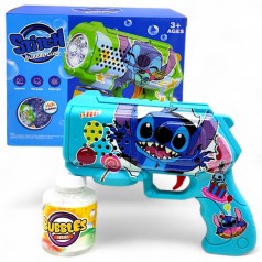 Пістолет з мильними бульбашками Стіч (синій)
