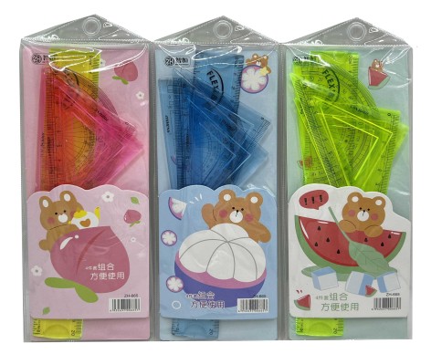 Набор линейок школьных 4 шт. Flex 