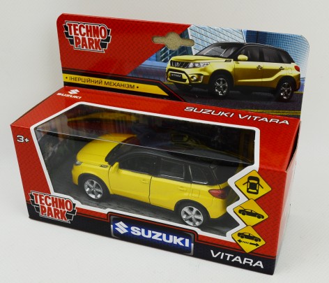Модель машинки - SUZUKI VITARA S 2015 (золотой с черным)