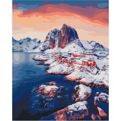 Картина за номерами: Світанок на Лофотенських островах