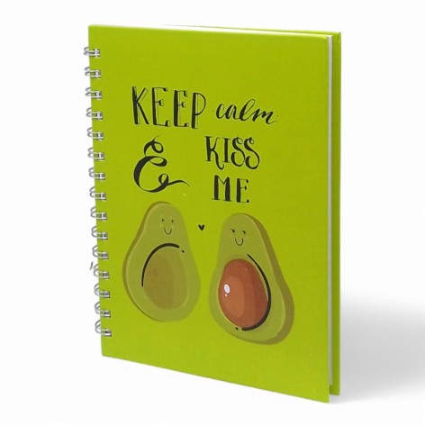Блокнот на спирали Авокадо зелене