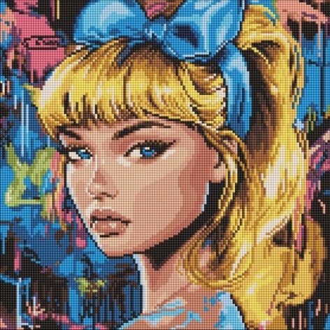 Алмазная мозаика - "Современная Золушка" ©art_selena_ua, 40х40см