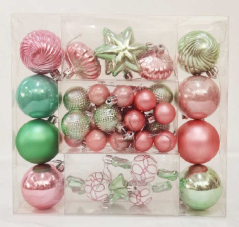 Новорічні прикраси на ялинку 36 штук C67536