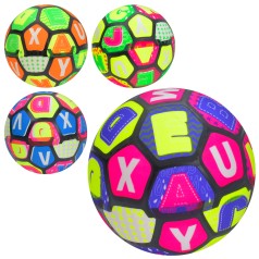 М'яч дитячий 9 дюймів, 57-60г, малюнок (англ.літери),  мікс кольорів, /144/