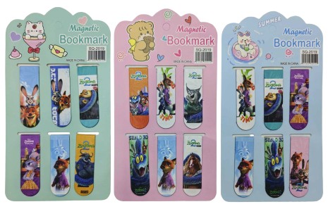 Закладка д/книг-магнит 6шт.