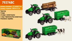 Трактор игрушечный 3 вида 22,5*6,*8,5 см