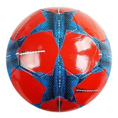 М'яч футбольний розмір 5, PVC, гумовий балон (червоний)