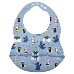 Слинявчик силіконовий (СВІТЛО-СІРИЙ)