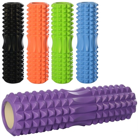 Масажер рулон для йоги,діам14см,довж45см,5кольорів,кул,45-14см 