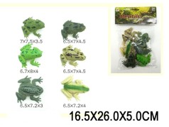 Тварини пластикові жаби, 6 шт. у наборі 16,5*26*5 см