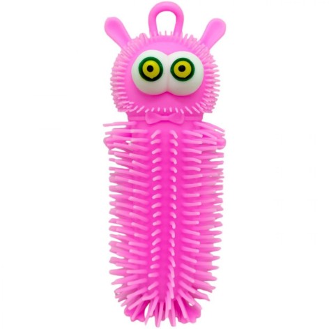Антистресс-светянка "Гусеница Пучеглазик", розовый