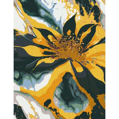 Картина за номерами "Золота квіточка" 28x40 см