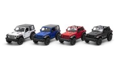 Іграшкова модель Джип 5'' KT5412W Jeep Wrangler металева, інерційна, відчиняються двері, 2 види (open&hard top) 2 кольори