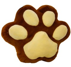 М'яка іграшка Подушка лапка середня коричнево-бежева, 50*59 см