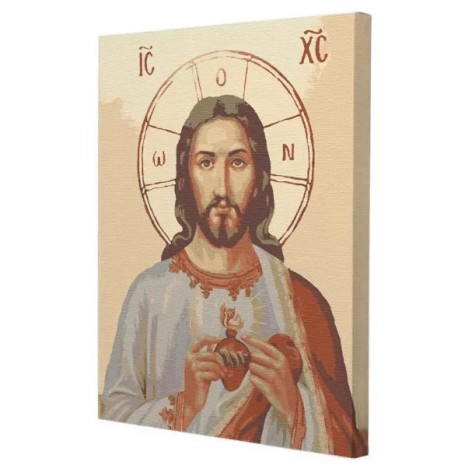 Картина за номерами "Ікона. Ісус в серці", 40х50 см
