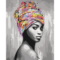Картина по номерам "Африканська краса" 40*50см