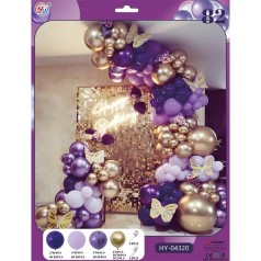 Набір повітряних куль 82шт  для створення фотозони - арки HY-04320