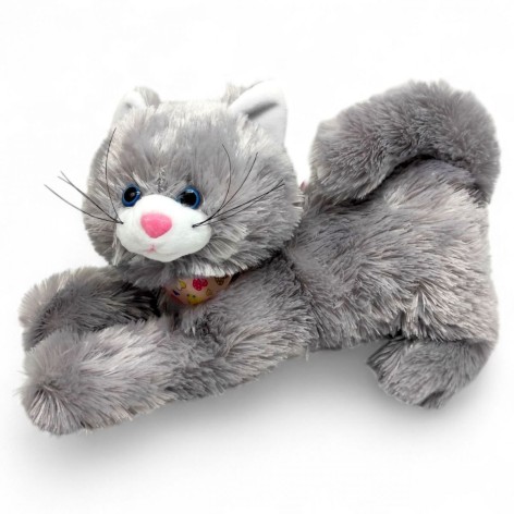 Іграшка мʼяка "Кіт Кис" 30 см (Сірий)