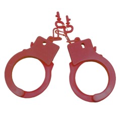 Наручники пластиковые красные