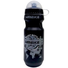 Бутылка для воды 650 мл, диаметр 6 см, в пакете (Черный)