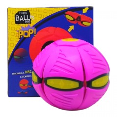 Мяч-трансформер  "Flat Ball Disc: Мячик-фрисби", розовый