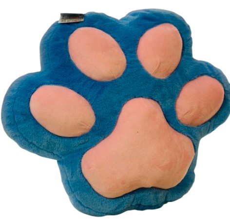 М'яка іграшка Подушка лапка середня блакитно-рожева, 45*47 см