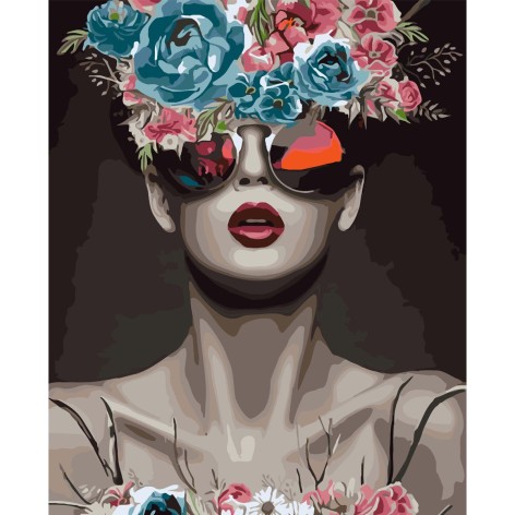 Картина по номерам 0033 ОРТ Девушка Бернинг Мэн 40*50