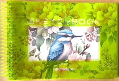 Скетчбук N9670,А5,40арк.,чистые листы,100г/м2