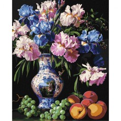 Картина по номерам "Красота ирисов" 40х50 см