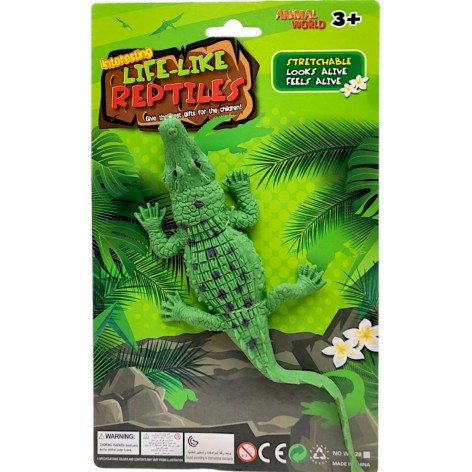 Антистрес тягучка (30 см), Крокодил зелений