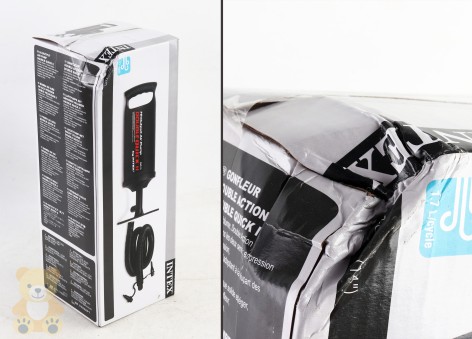 УЦЕНКА 30% Насос ручний, середній, 36 см, шланг з 3-ма насадками, в кор-ці 