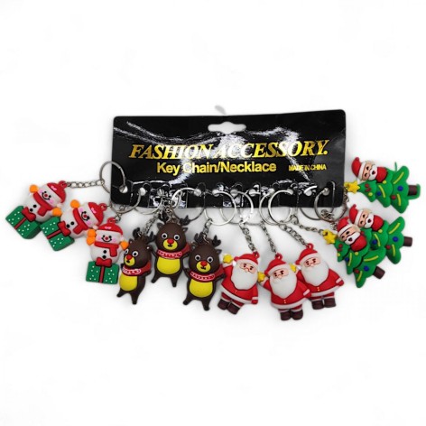 Брелок металлический "Новогодний" (12 шт)