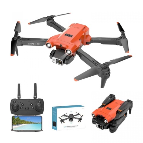 Квадрокоптер на радіокеруванні акумулятор, USB-кабель, викрутка, пульт, підсвічування, HD камера, сумка для зберігання, додаток, в коробці