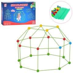 Конструктор каркас, шарики, палочки, 68 деталей, 36-23-5см 136-7A