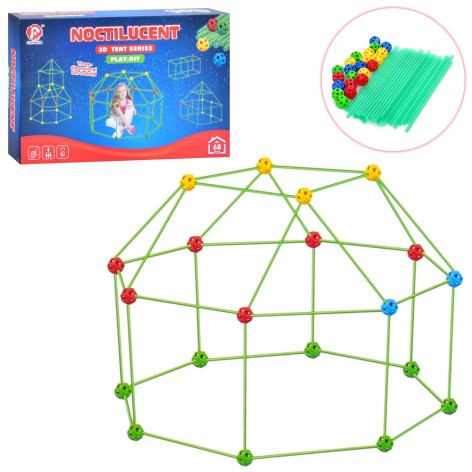 Конструктор каркас, шарики, палочки, 68 деталей, 36-23-5см 136-7A