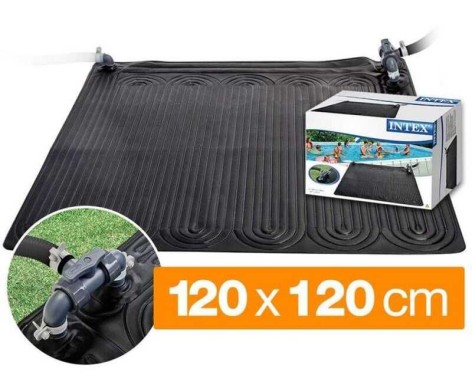 Intex Коврик 120х120см, нагреватель для воды от солнца Solar Heating Mat, шланг 32мм