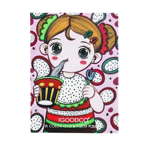 Косметика (палетка тіней для повік, помада, пензлик) РОЖЕВА