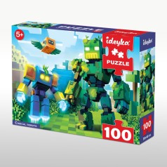 Гра-головоломка. Пазл Кубічні роботи, 100 елементів