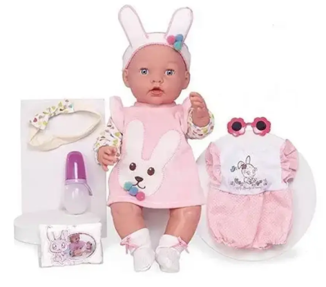 Пупс 40см A763E/F інтер-ний з аксес.кліпає,2в.кор.41,5*21*28