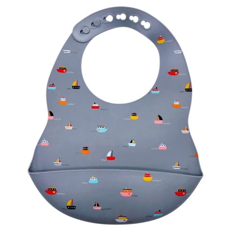 Слинявчик силіконовий (СІРИЙ)