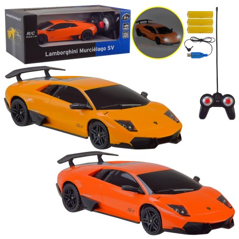 Р/К машина акум. MZ Lamborghini Murcielago SV 1:24, 2 кольор., кор.26,5*14*10,5см 