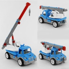 Машинка игрушечная Автокран синяя Технок