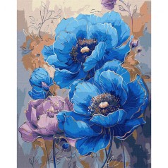 Картина по номерам с красками металлик 