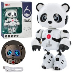 Животное панда 13 см, акум, USB, повторяет, звук, свет, функция записи, кор, 18-14-7см /16/