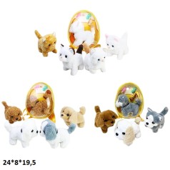 Песик/котик PE882-2/PE882-1/PE882-8 м'як.батар.муз.ходить.3в.в сумці 24*8*19,5 /72/